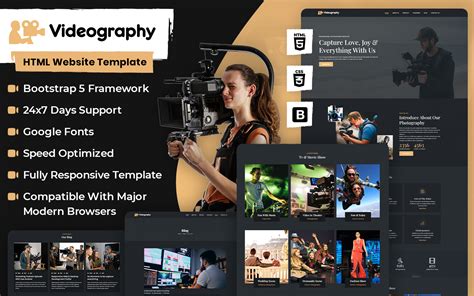 Videography HTML Website Template for 21