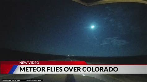 Videos capture bright meteor falling above Colorado