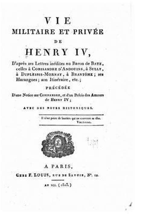 Vie militaire et privée de henry iv. - Day and night air furnace manual.