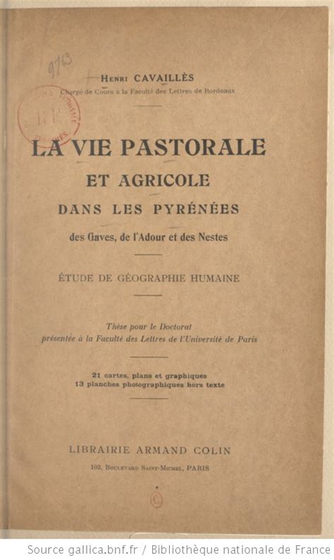 Vie pastorale et agricole dans les pyrénées des gaves, de l'adour et des nestes. - The edcf guide to digital cinema production.