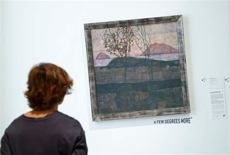 Vienna 'few degrees' exhibit tilts paintings to call for climate action