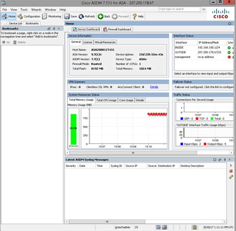 View ASAv Logging in ASDM – Green Cloud Defense