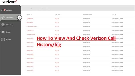 View Call Logs Verizon