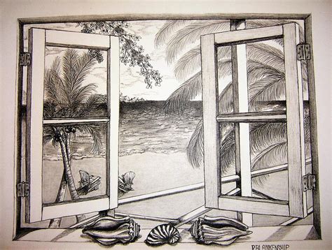 View From A Window Drawing