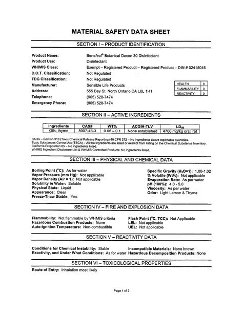 View Material Safety Data Sheet Msds Manualzz
