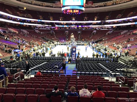 Seating view photos from seats at Wells Fargo Center, section 103, row 11, seat 5, home of Philadelphia Flyers, Philadelphia 76ers, Philadelphia Soul, …