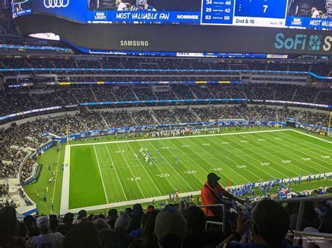View from seats sofi stadium. This question is about the SoFi Credit Card @CLoop • 03/15/22 This answer was first published on 03/15/22. For the most current information about a financial product, you should al... 
