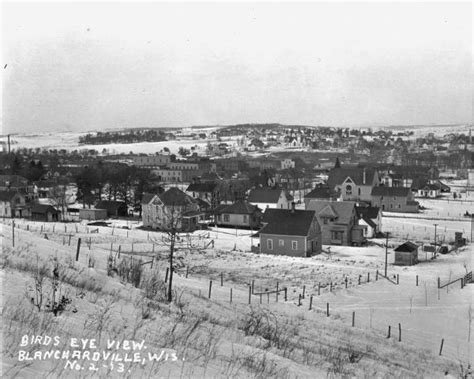 View of Blanchardville Photograph Wisconsin Historical Society