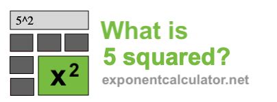 View question - whats 5 squared divided by 5