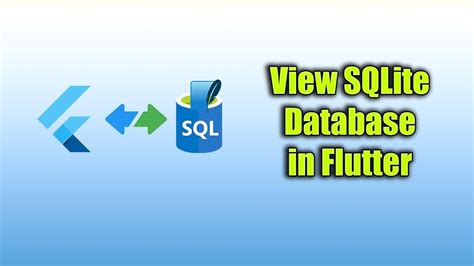 View sqlite database. Jun 8, 2020 ... View SQLite Database in Flutter App How to view and query the SQLite Database in Flutter application with the help of ADB command tool and ... 