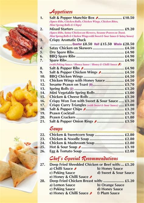 View the Menu of China-Flavour-Chinese-Takeaway in …