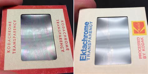 Viewing Kodachrome slides - which side?: Beginners