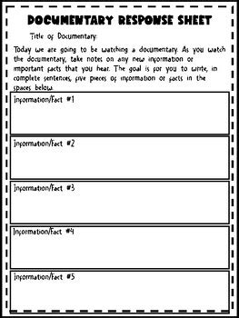 Viewing Response 12: Documentary