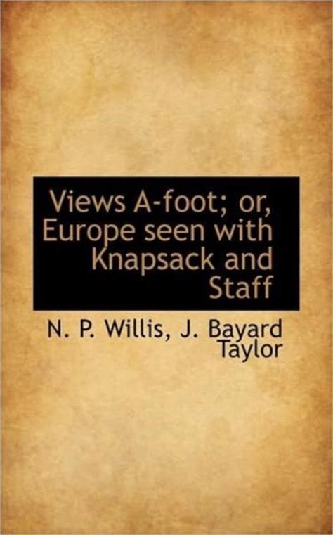 Views a foot Or Europe seen with knapsack and staff