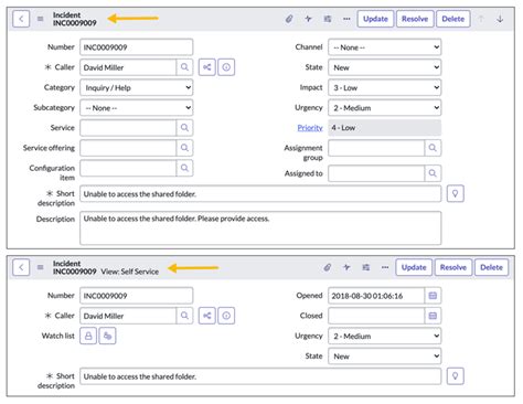 Views and Sections ServiceNow Developers