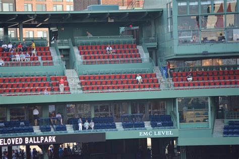 Pavilion Reserved. -. Pavilion Reserved sections at Fenway Park are