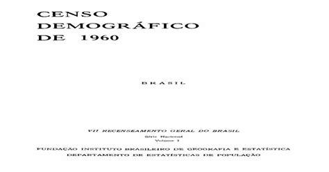 Vii recenseamento geral do brasil, 1960. - Manual de cortadora de scotts john deere montar.