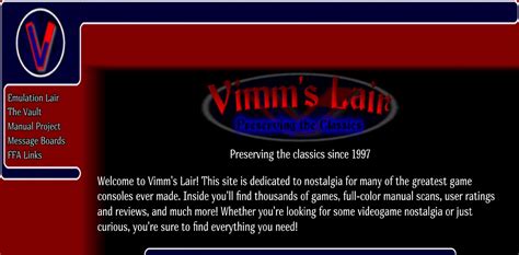 Emulation Lair The Vault Manual Project Message Boards FFA Links. A