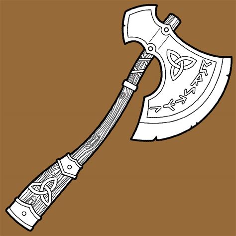 Viking Axe Design Template
