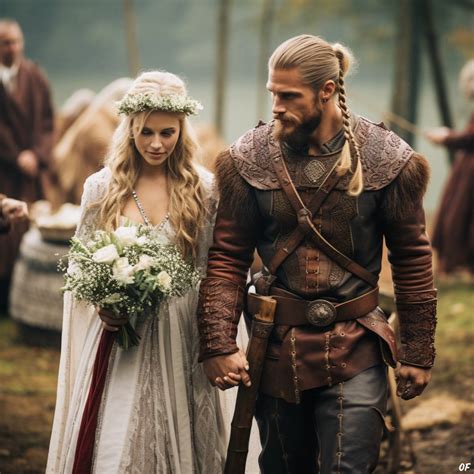 Viking wedding. Learn how Viking weddings were held on Frigg's Day, with sword exchange, handfasting and feasting. Find out how to have your own Viking-themed wedding with modern twists. 