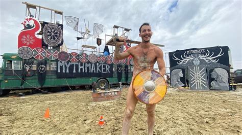 Viking-themed B.C. performers made mud dragons at Burning Man quagmire