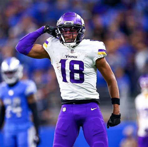 Vikings receiver Justin Jefferson might not be playing, but he’s making his presence felt