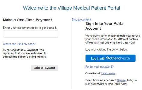 Village medical portal login. We would like to show you a description here but the site won’t allow us. 