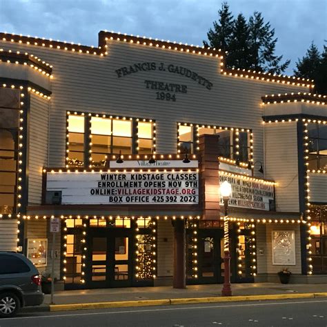 Village theater issaquah. Are you interested in volunteer ushering at Village Theatre? Village Theatre is an Equal Opportunity Organization. As such, Village Theatre will not discriminate on the basis ... Francis J. Gaudette Theatre. 303 Front Street North. Issaquah, WA 98027 (425) 392-2202. Everett. Everett Performing Arts Center. 2710 Wetmore Avenue. Everett, WA 98201 ... 