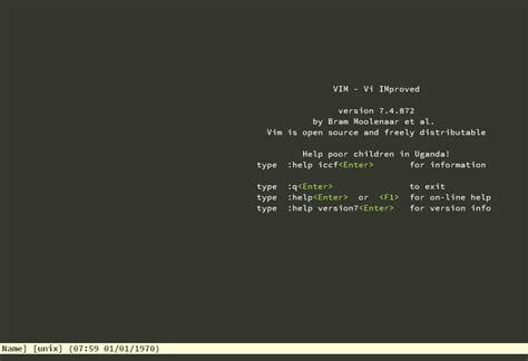 Vim: How to re-show this vim