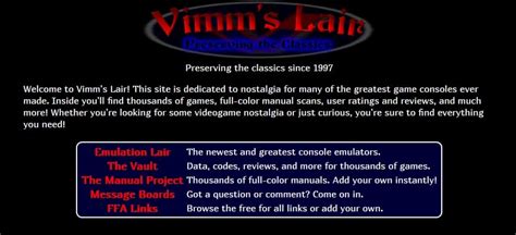 Vimmlair. Reply. Share. Yahyathegamer749. • 10 mo. ago. Honestly I'd say Vimm's lair is really good because unlike other rom sites you don't get pop up ads that could inject malware so it is 100% safe, it just gives you a download to the game's rom. Unlike the other sites which nearly got my laptop hacked. 1. Reply. Share. 