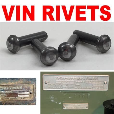 Buy Chevy Cowl Tag Rivets, 1955-1964 Y: ... GTPARTES 1 Pair Nos 