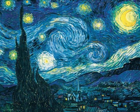 Vincent Van Gogh: Starry Night. Fine Art Print/Poster. Size A4