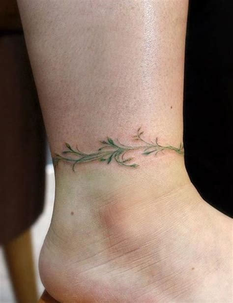 An ankle flower tattoo is a type of body art that involves inking a design on the ankle area. This type of tattoo typically features flowers, vines and other botanical elements which can be combined to create unique designs.. 