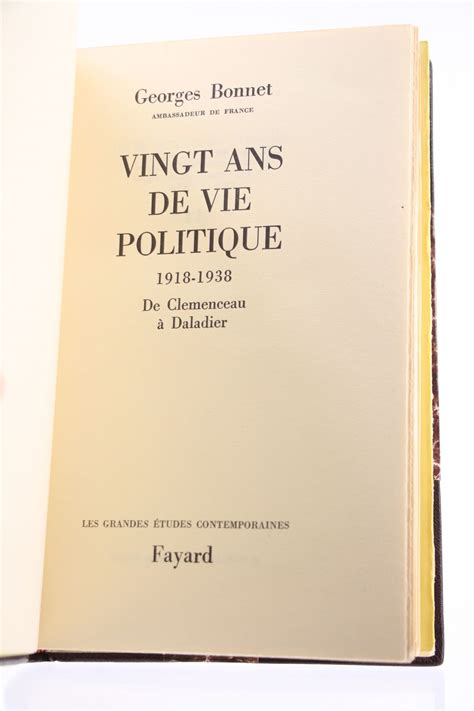 Vingt ans de vie politique, 1918 1938, de clemenceau à daladier. - Access to the world a travel guide for the handicapped.