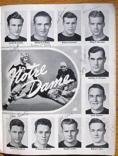 Vintage, 1939 Notre Dame Football Schedule & Mailing Envelope …