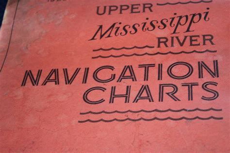 Vintage 1968 Upper Mississippi River Navigation Charts Bloomington