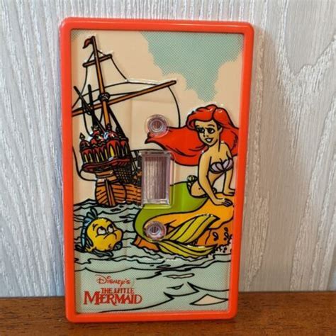 Vintage 1990 Disney The Little Mermaid Light Switch Cover