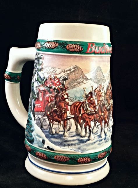 Vintage 1993 Budweiser Holiday Stein-Entitled "Special Delivery