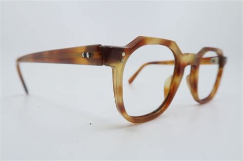 Vintage 50s acetate crown panto eyeglasses frames men