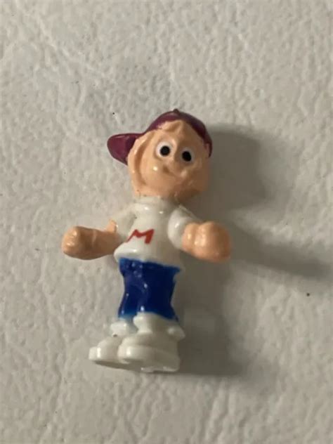 Vintage 90s Mighty Max Red Hat Original Mini Figure Bluebird Toys