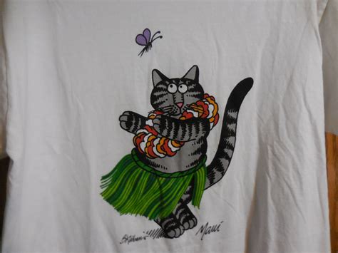 Vintage B Kliban Cat Dad Napping Shirt XXL Crazy Shirts Hawaii …