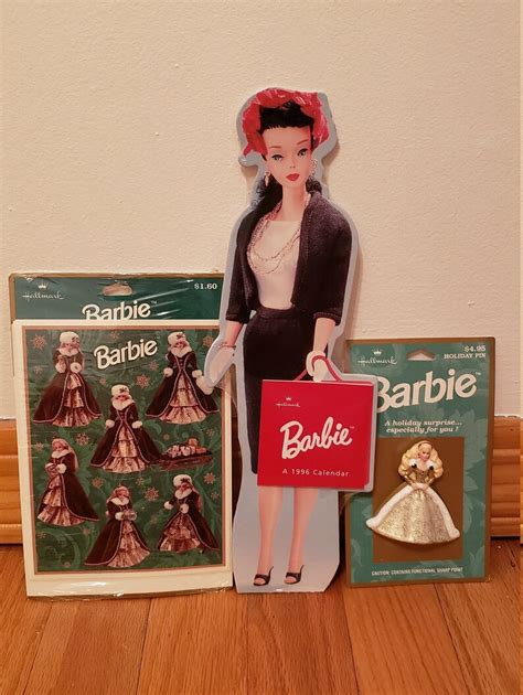 Vintage Barbie Calendar 1996 Hallmark very good vintage Etsy