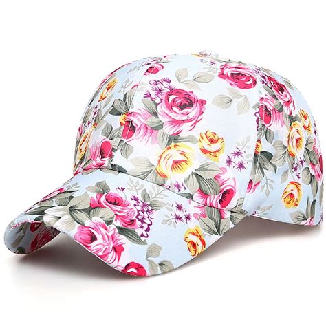 Vintage Baseball Caps for Men Women Fashion Flower Print Sun Hats …