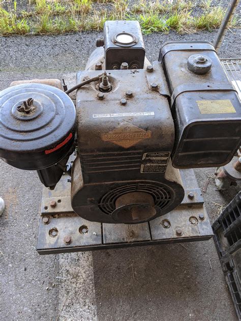 Vintage Briggs And Stratton Generator, These engines were used on various  things, including reel ….