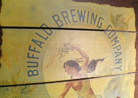 Vintage Buffalo Brewing Company Sign Wooden 36"×24" …