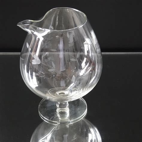 Vintage CLEAR Brandy Snifter ENGRAVED WITH “GRANDMA” IN FROSTED GLASS …