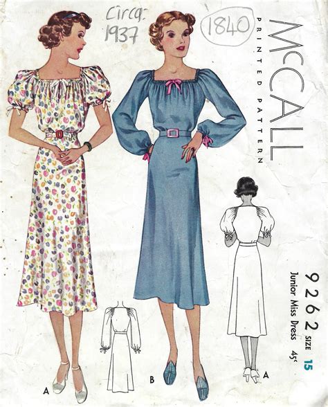 Vintage Dress Sewing Patterns for sale eBay