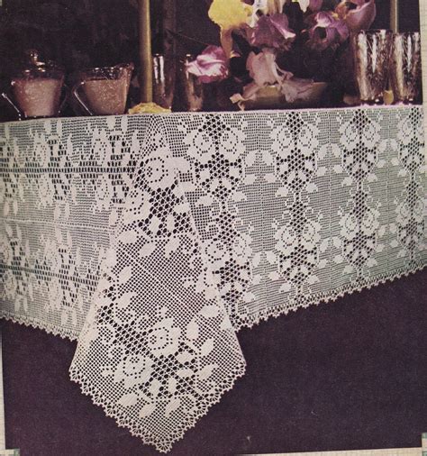 Vintage Filet Tablecloth Patterns