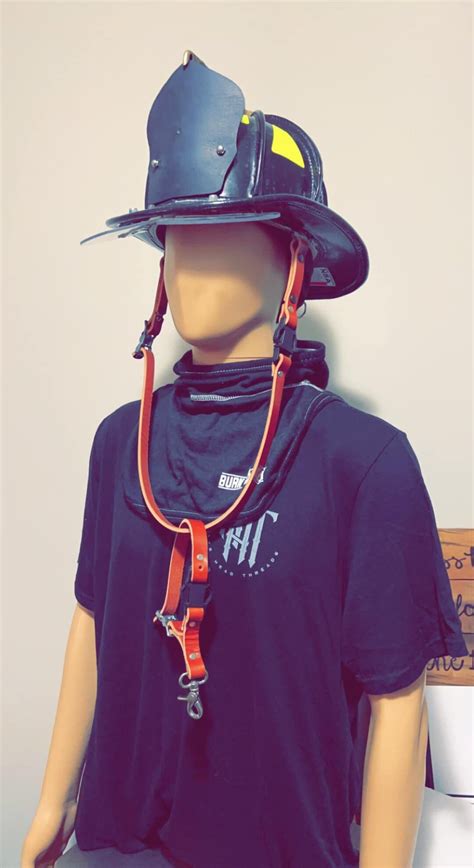 Vintage Fire Helmet Chin Strap-Leather eBay