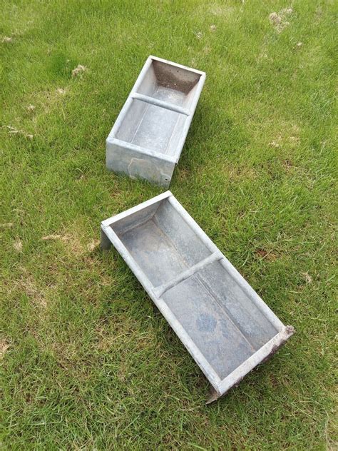 Vintage Galvanised Water Tank Garden Planter Trough eBay